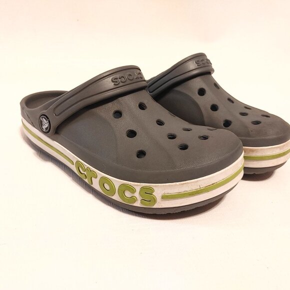 CROCS Bayaband Clog Charcoal Unisex Child Size J3 - Picture 2 of 8